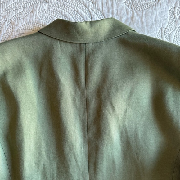 Loft - Petite Relaxed Fluid Blazer - Olive Green - Picture 10 of 13